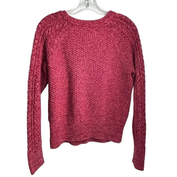 GAP Women's Pink Cable Knit Pullover Sweater Size M Casual Fall - Picture 4 of 13